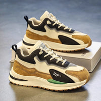 A-Gump Sports Shoes Masculinos Primavera 2025 Novos Sapatos Casuais Casuais Casuais para Jovens com Sola Grossa Ténis Versáteis Dad Trendy Shoes