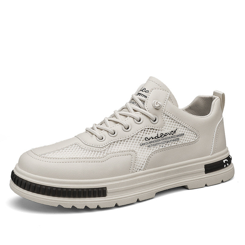 Sapatos de Homem 2024 Novos Ténis Desportivos Desportivos Casuais de Rede Respirável de Verão 2024, Sapatos de Trabalho Antiderrapantes de Trabalho Moisture