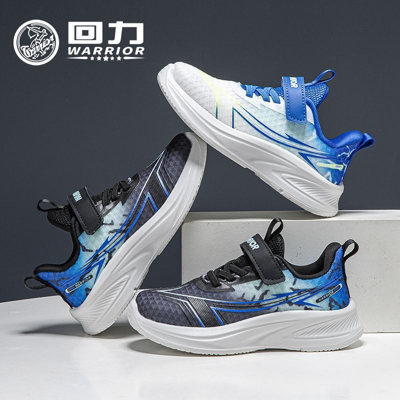 Os novos sapatos infantis versáteis e na moda da Warrior, sapatos casuais confortáveis com blocos de cor, sapatos desportivos de exterior de alta aparência e adesivo frio
