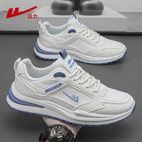 Sapatos masculinos Warrior, ténis estilo primavera/outono, novos sapatos de pai com sola grossa e blocos de cor em 2026, sapatos casuais de rede de homem respiráveis