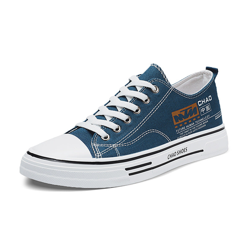 Sapatos masculinos de lona, novos ténis desportivos desportivos casuais respiráveis para o verão e versáteis, sapatos de tecido versáteis para estudantes masculinos da moda