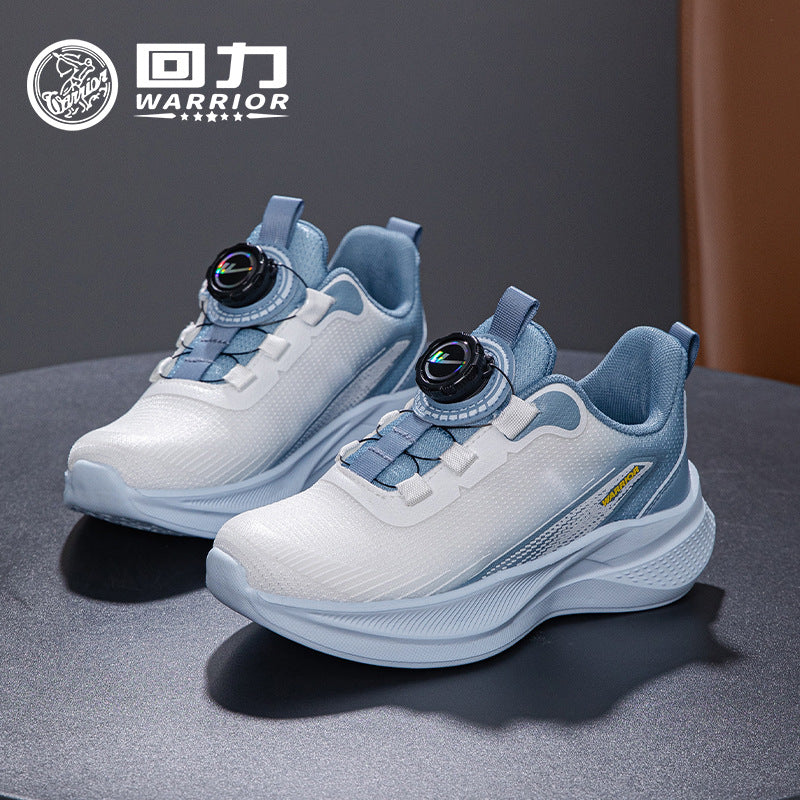 Sapatos de rapaz e rapariga Warrior fashionable e versáteis, sapatos desportivos confortáveis com blocos de cor, sapatos casuais para viagens ao ar livre, adesivo frio