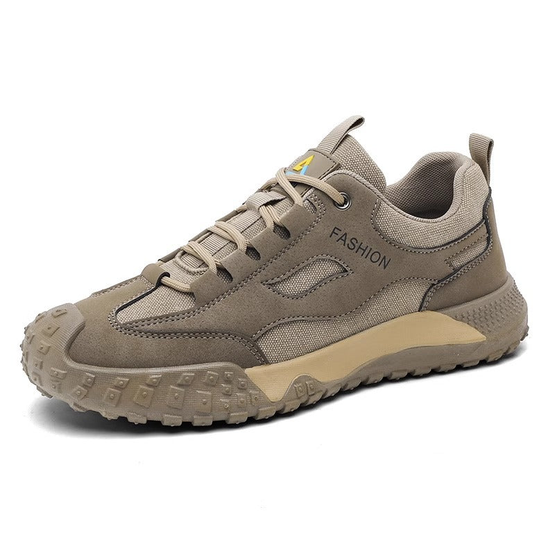 Homens Primavera 2025 Novos Sapatos Desportivos Duráveis para Caminhadas Casuais Mesh Trabalho de Construção Sapatos de Proteção Laboral