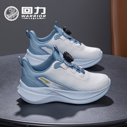 Sapatos de rapaz e rapariga Warrior fashionable e versáteis, sapatos desportivos confortáveis com blocos de cor, sapatos casuais para viagens ao ar livre, adesivo frio