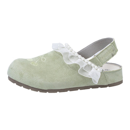 Os novos sapatos Birkenstock da Warrior, modernos, versáteis e confortáveis, sapatos femininos simples de cor sólida, sapatos casuais coreanos de alto valor