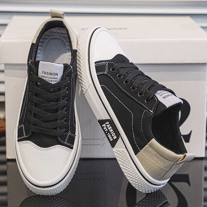 Novo Ténis de skate Respiráveis e Versáteis Respiráveis Masculinos De Verão 2025, Calçado Desportivo Casual Casual de Lona