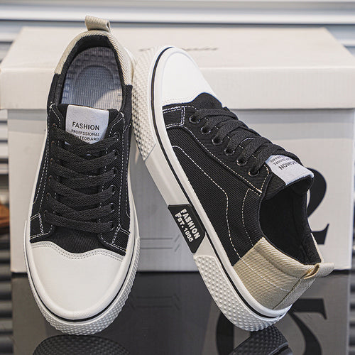 Novo Ténis de skate Respiráveis e Versáteis Respiráveis Masculinos De Verão 2025, Calçado Desportivo Casual Casual de Lona