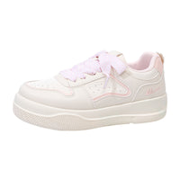 Sapatos plataforma versáteis e elegantes da Warrior, calçados femininos elegantes com blocos de cor, sapatos casuais confortáveis ao estilo coreano de alto valor estético