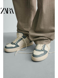 ZARA Coleção Primavera/Verão 2026 - Novos Sapatos Masculinos: Tênis Plataforma Leve em Estilo Retrô com Blocos de Cor, 2204720 202