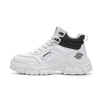 Sapatos plataforma altos Warrior, vestuário de trabalho, botas amarelas grandes e desportivas, casuais, de alta gama, viagens ao ar livre, sapatos masculinos de outono ao estilo britânico