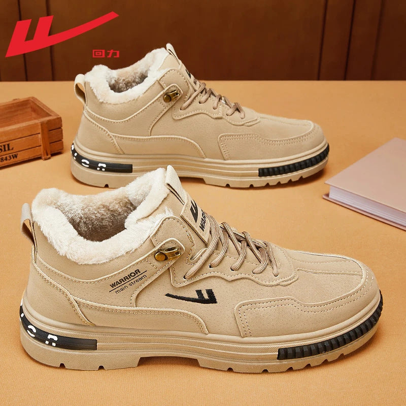 Warrior Versátil 2025 Novos Sapatos de Trabalho Botas Martin Simples Com Atacadores Masculinos Ténis Desportivos Casuais para Deslocações ao Ar Livre