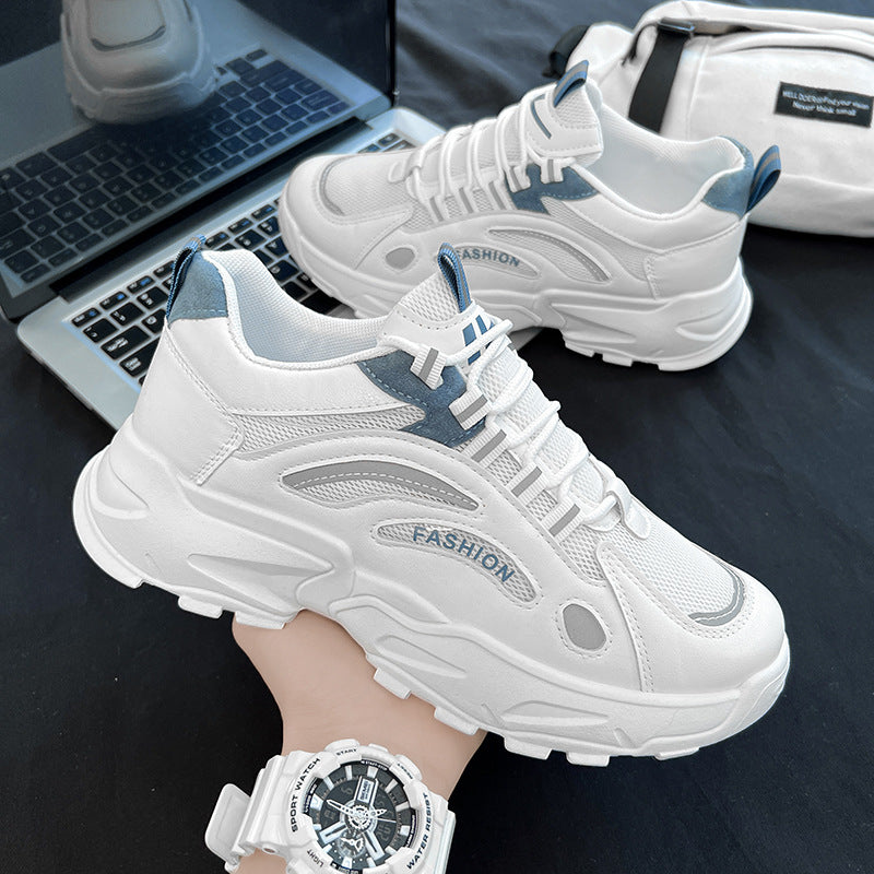 Sapatilhas masculinas casual malha daddy tide shoes sapatos masculinos primavera nova tendência versátil running little white shoes masculino