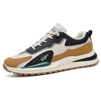 A-Gump Sports Shoes Masculinos Primavera 2025 Novos Sapatos Casuais Casuais Casuais para Jovens com Sola Grossa Ténis Versáteis Dad Trendy Shoes