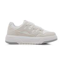 Sapatos casuais casuais de sola grossa com blocos de cor Warrior, ténis estilosos e confortáveis e versáteis na moda, sapatos masculinos de couro na moda