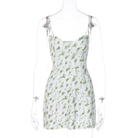 Europa e América 2026 Verão 2026 Quente Nova Pequena Saia Floral Curta Vestido com alças Comércio Exterior Grossista Roupa Feminina Dropshipping de uma peça