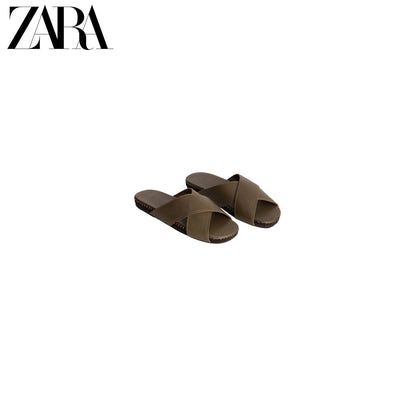 Sandálias de couro com tiras cruzadas da nova coleção masculina Studio Series Primavera/Verão 2026 da ZARA (código: 2798720 500)