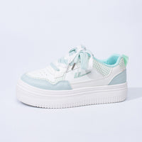 Novos sapatos plataforma Warrior com sola grossa, sapatos confortáveis com alongamento das pernas, sapatos simples e versáteis, sapatos femininos de exterior a grosso