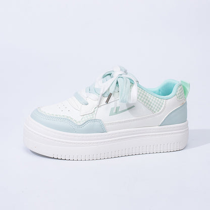 Novos sapatos plataforma Warrior com sola grossa, sapatos confortáveis com alongamento das pernas, sapatos simples e versáteis, sapatos femininos de exterior a grosso