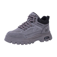 As novas botas Martin ao estilo britânico da Warrior, sapatos altos e robustos, sapatos casuais de trabalho para exterior, sapatos masculinos vintage vintage versáteis de outono