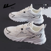 Sapatos Warrior de malha leve e respirável, ténis desportivos finos e refrescantes, sapatilhas desportivas de alto valor estético, com cordões baixos para homens