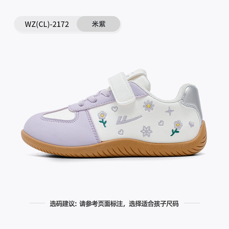 Os novos sapatos femininos versáteis de cano baixo da Warrior 2026, sapatos casuais modernos e de alto custo-benefício, ténis fofos com blocos de cor