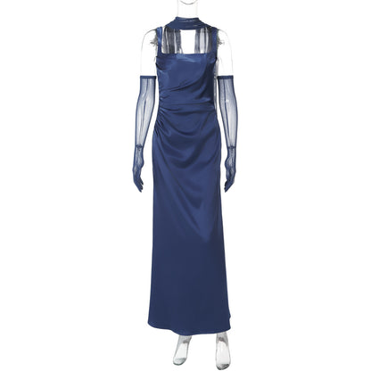 Vestido camisola feminina, de moda ultrafronteiriça e sexy de estilo socialite sexy, elegante e à venda