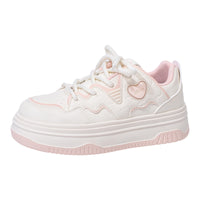 Sapatinas sapatinas versáteis para mulher com blocos de cor Warrior Dopamine, visual alto, design de ténis na moda, sapatos casuais de estilo preppy