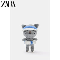 Bolsa feminina ZARA, lançamento da coleção verão 2026, com porta-chaves em formato de gatinho (código: 6689710 802).
