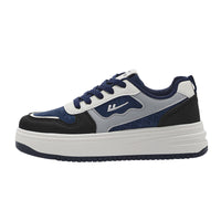 Sapatos brancos Warrior de cano baixo, confortáveis, versáteis versáteis de sola grossa, ténis modernos e estéticos, sapatos femininos simples com um design elegante