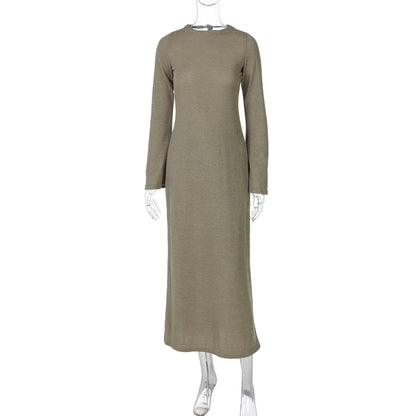 Vestido de moda elegante elegante e justa, elegante de fita para mulheres ao estilo europeu e americano ao estilo europeu e americano
