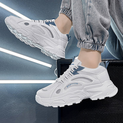 Sapatilhas masculinas casual malha daddy tide shoes sapatos masculinos primavera nova tendência versátil running little white shoes masculino