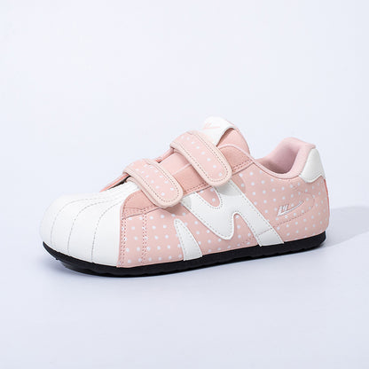 Warrior, versátil, retro, giro Velcro Dexun, sapatos casuais casuais e casuais na moda, mulheres coreanas solteiras de alto valor
