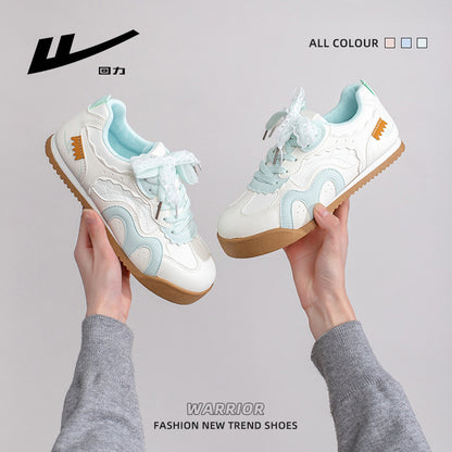 Warrior 2026 Novos Sapatos Casuais Femininos da Moda, Sapatos Simples Confortáveis e Orientados para o Design, Sapatos Desportivos de Alto Valor com Blocos de Cor