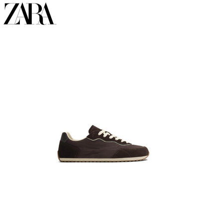 ZARA 2026 Primavera/Verão Novos Sapatos Masculinos BAREFOOT Tênis Leves e Confortáveis 2394720 700