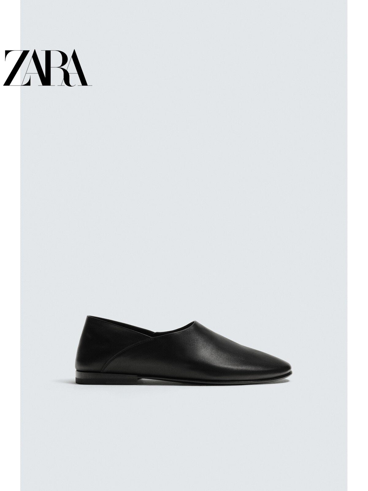 ZARA Coleção Verão 2026 - Sapatos Masculinos - Mocassim Simples de Couro com Sola Fina 2631820 800