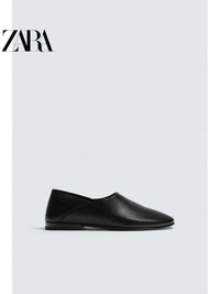 ZARA Coleção Verão 2026 - Sapatos Masculinos - Mocassim Simples de Couro com Sola Fina 2631820 800