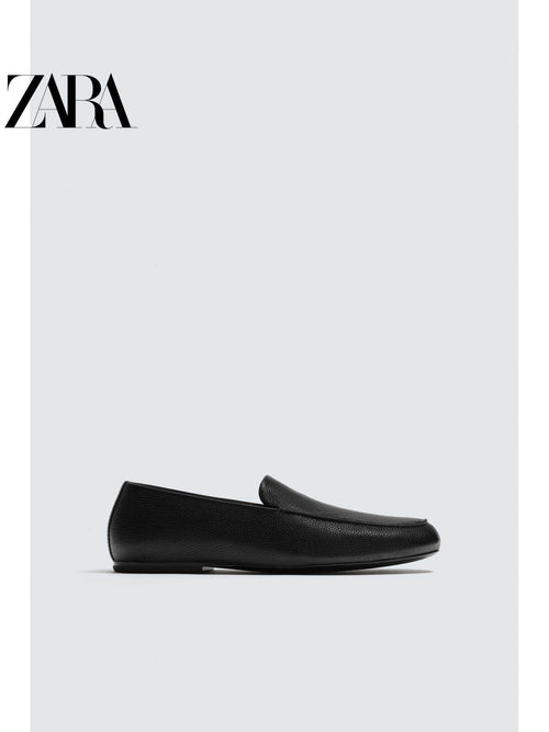 ZARA 2026 Primavera/Verão Novos Sapatos Náuticos Masculinos de Couro EDIÇÃO LIMITADA 2653720 800