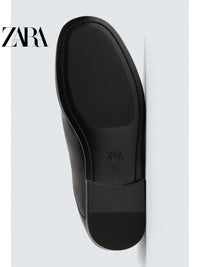 ZARA Coleção Verão 2026 - Sapatos Masculinos - Mocassim Simples de Couro com Sola Fina 2631820 800