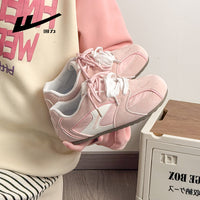 Os novos sapatos de treino alemães, modernos, versáteis e confortáveis da Warrior, sapatilhas de ballet femininas coreanas com blocos de cor, sapatos casuais de alto valor