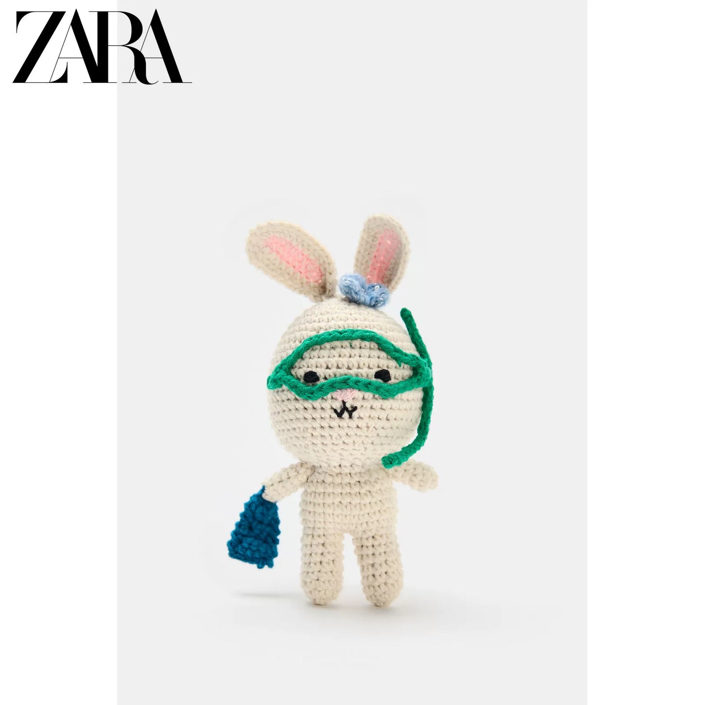 Chaveiro com pingente de coelho para bolsa feminina ZARA, lançamento da coleção verão 2026 (código: 6690710 716)