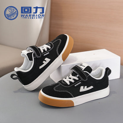 Sapatos Warrior com bloco de cores versáteis e confortáveis para rapazes e raparigas, sapatos simples de velcro baixos, ténis desportivos de exterior energéticos e frescos