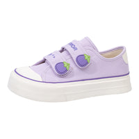 Ténis Warrior Velcro de sola grossa, sapatos juvenis, energéticos, confortáveis, de estudante, fofos e favorecedores, pequenos sapatos de cabeça grande cor-de-rosa morango para mulheres
