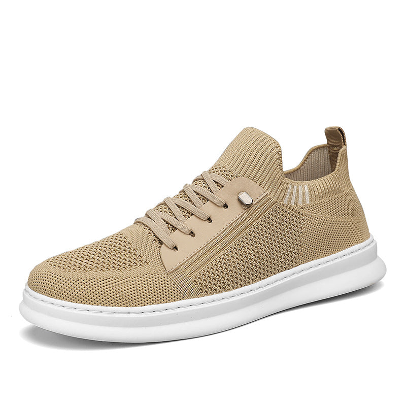 Sapatos masculinos masculinos respiráveis de verão, ténis casuais finos de lona, novos sapatos de malha versáteis e modernos de 2024