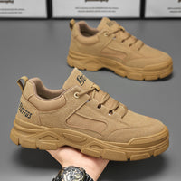 Sapatos de proteção para o trabalho de trabalho, sapatos de verão para o verão, sapatos de trabalho respiráveis para o local de trabalho, sapatos antiderrapantes e resistentes ao desgaste, ténis desportivos masculinos, sapatos de prancha