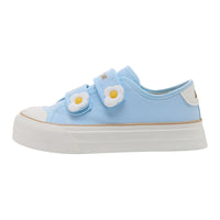 Ténis Warrior Velcro de sola grossa, sapatos juvenis, energéticos, confortáveis, de estudante, fofos e favorecedores, pequenos sapatos de cabeça grande cor-de-rosa morango para mulheres