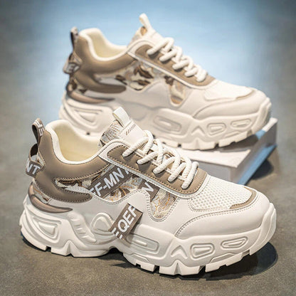 Novos Sapatos Desportivos Casuais Respiráveis em Rede Masculina Verão 2025, Sapatos Masculinos Modernos e Versáteis, Sapatos Pais que Aumentam a Altura