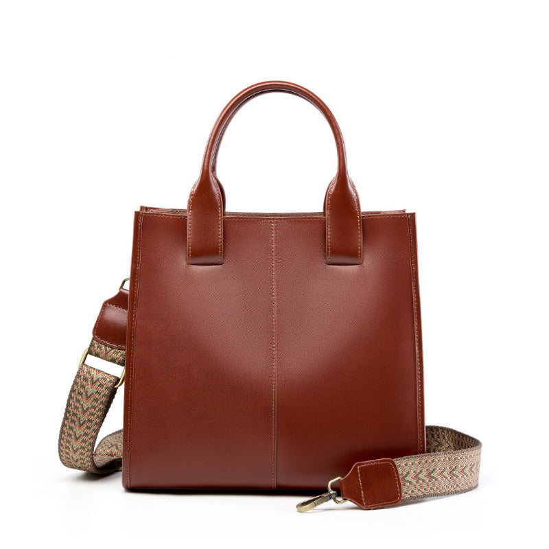 Malas Femininas Tote, Novas Malas Cruzadas Primavera/Verão 2026, Mala de Ombro Único com balde de grande capacidade, Mala Feminina em Pele Genuína
