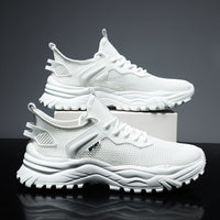 Novos sapatos masculinos de verão 2025, ténis de malha finos e resistentes a odores respiráveis, sapatilhas desportivas casuais de corrida da moda