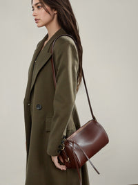 Bolsas de pele curtida vegetal para mulher, novas bolsas tote cruzadas para primavera/verão 2026, malas femininas em pele genuína de grande capacidade, bolsas de almofada de ombro simples
