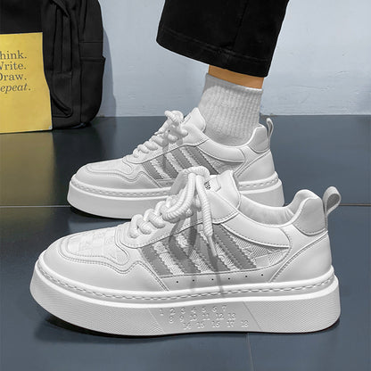 Sapatos Brancos Novos Casuais Casuais Masculinos para Outono, Sapatos Simples e Confortáveis Masculinos, Sapatos Modernos e Versáteis, Exportação Grossista